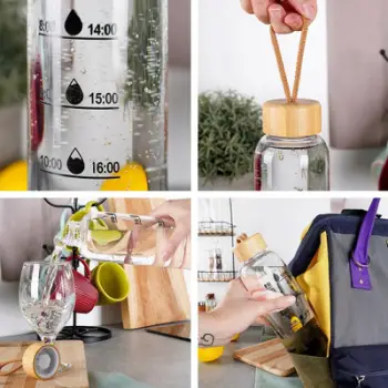 Shishe uji Vilde motivuese, qelq borosilikat, 1L, transparente