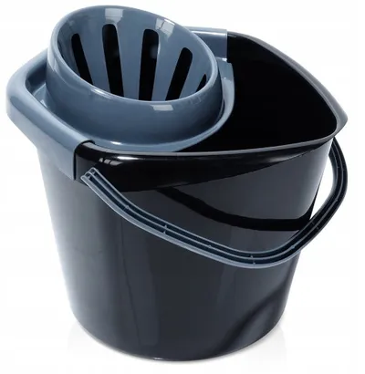 Kovë mop-i me shtrydhës, 10L, materiale të qëndrueshme, e kuqe - 2