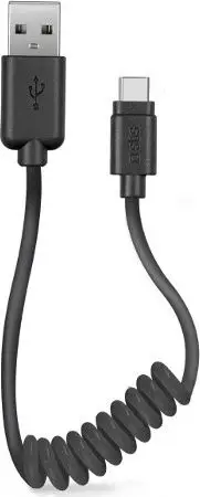 Kabllo SBS Mobile USB-A – USB-C, 0.5 m, e zezë