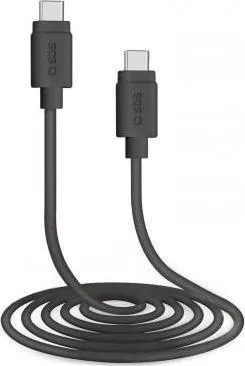 Kabllo USB SBS Mobile, USB-C - USB-C, 1.5m, e zezë - 1