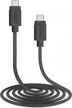Kabllo USB SBS Mobile, USB-C - USB-C, 1.5m, e zezë