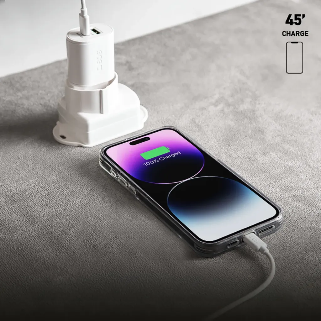 Karikues muri SBS TETRPD20W, 20W, 2 porta USB-A/USB-C, i bardhë - 7