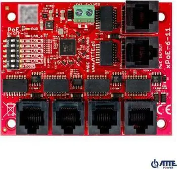 Switch rrjeti ATTE xPoE-6-11-OF, 5 porta PoE, i zi