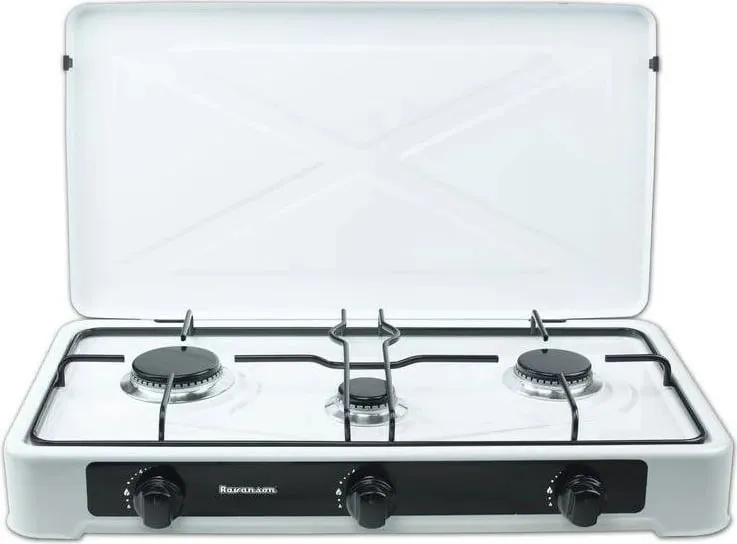 Reshov me 3 pllaka Ravanson, K-03TB, 60 cm, e bardhë - 1