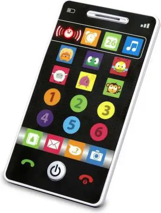 Lodër celular për fëmijë Smily Play Smily Fone, 15 cm, e zezë