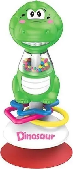 Lodër shakullinë Smily Play Crocodile, me kupë thithëse, për foshnje, jeshile