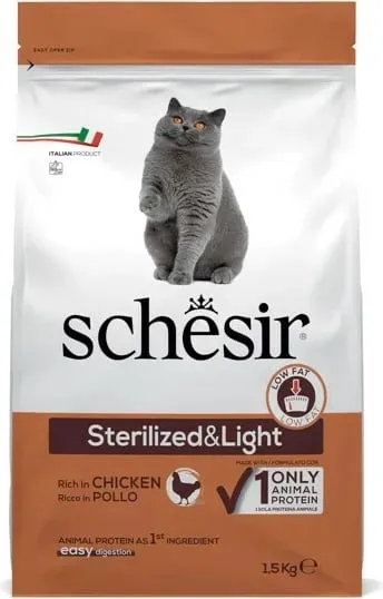 Ushqim për mace Schesir, 1.5kg - 1