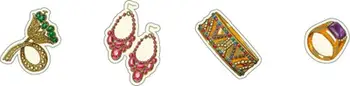 Set magnet dekorativ Rossi MGN 004, 4 copë