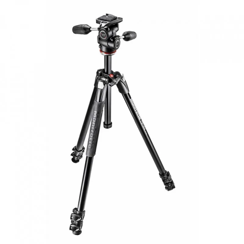 Manfrotto 290 Xtra Aluminium 3-Section Tripod with Head - 1