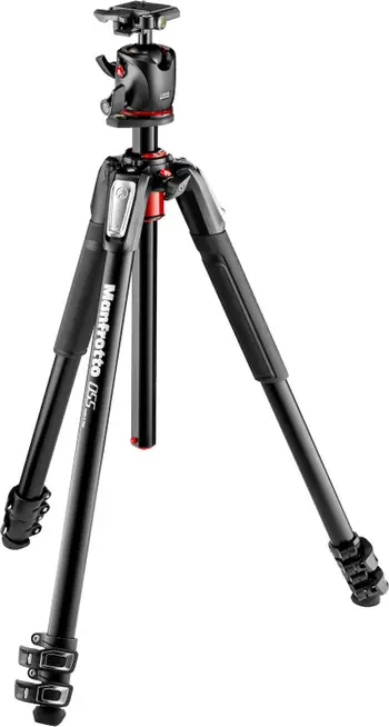 Stativ fotografik Manfrotto MK055XPRO3 BHQ2, alumini, kokë sferike, i zi