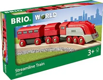 Lodër tren Brio tren me avull me shpejtësi të lartë 33557, e kuqe