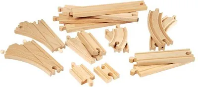 Set binarë druri Brio, 16 copë - 1