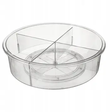 Shportë organizuese ORION UROVNEJTO, rrotulluese, diametër 30 cm, plastike e bardhë