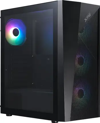 Kuti PC XPG Lander 500, ATX MATX Mini ITX, me 4 ventilatorë 120mm ARGB, e zezë