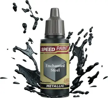 Ngjyrë akrilike Army Painter Speedpaint Metallic 2.0 Enchanted Steel, 18 ml, argjend metalik