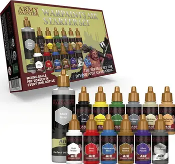 Set boje akrilike Army Painter Warpaints Air Starter Set, 13 pjesë, 18ml