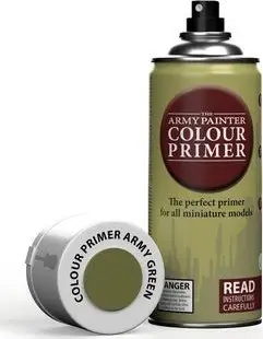 Spray primer për modele Army Painter Colour Primer Army Green, 400ml, mat, jeshile ushtrie
