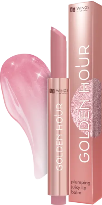 Balsam për buzë AA Wings of Color Golden Hour Juicy Plumping Lip Balm, 02 Pink Spark, 2.4g