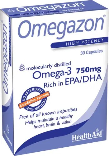 Suplemente HealthAid Omegazon Omega-3, 30 kapsula, 750mg
