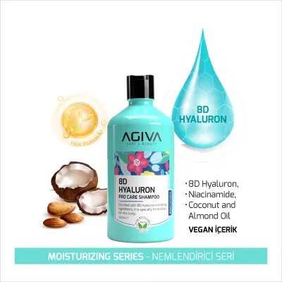 Shampon Agiva 8D Hyaluron, 500ml - 2