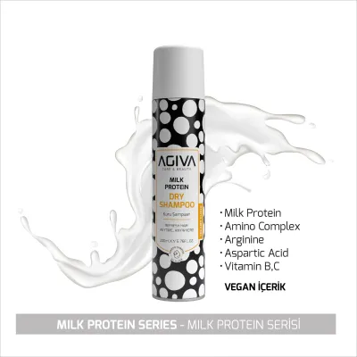 Shampo e thatë për flokë Agiva Milk Protein, 200ml - 2