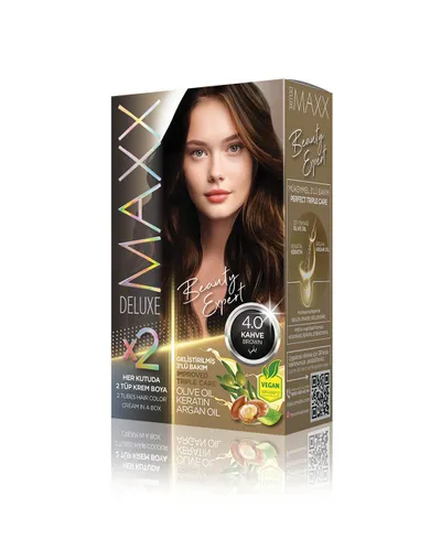 Ngjyrë për flokë Maxx Deluxe B.Expert, 4.0 Brown, 50ml - 1