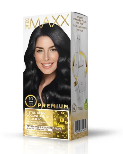 Ngjyrë për flokë Maxx Deluxe Premium, 1.0 Black, 50ml - 1