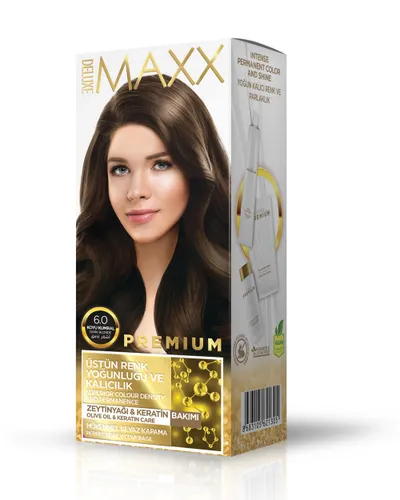 Ngjyrë për flokë Maxx Deluxe Premium, 6.0 Dark Blonde, 50ml - 1