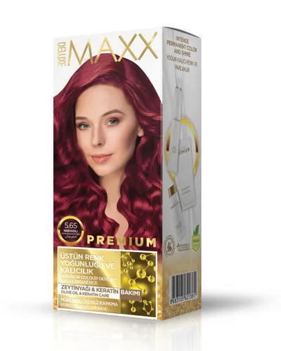Ngjyrë për flokë Maxx Deluxe Premium, 5.65 Pomegranate Red, 50ml - 1