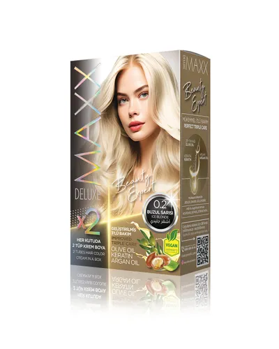 Ngjyrë për flokë Maxx Deluxe B.Expert, 0.2 Ice Blonde, 50ml - 1