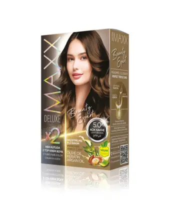Ngjyrë për flokë Maxx Deluxe B.Expert, 5.0 Light Brown, 50ml