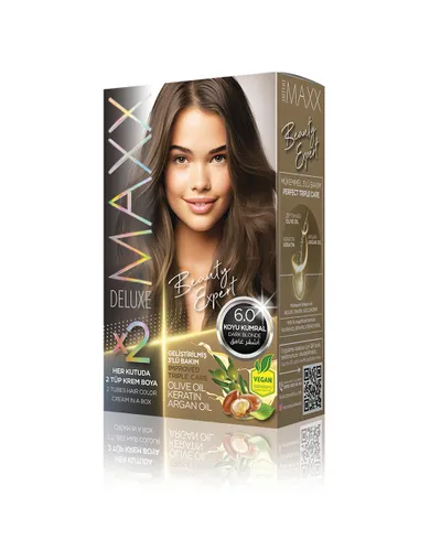 Ngjyrë për flokë Maxx Deluxe B.Expert, 6.0 Dark Blonde, 50ml - 1
