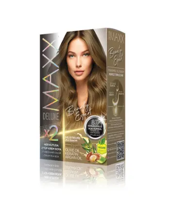 Ngjyrë për flokë Maxx Deluxe B.Expert, 8.11, Intense Ash Light Blonde, 60ml