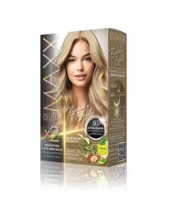 Ngjyrë për flokë Maxx Deluxe B.Expert, 9.1 Diamond Blonde, 50ml
