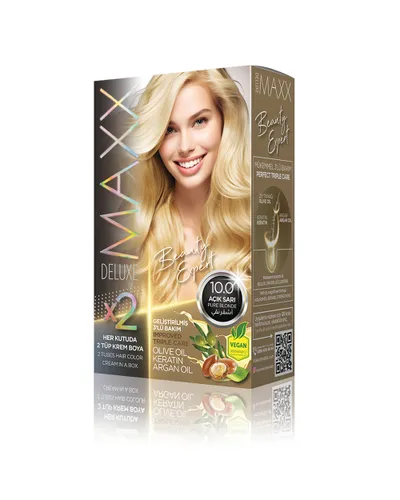 Ngjyrë për flokë Maxx Deluxe B.Expert, 10.0 Pure Blonde, 50ml - 1