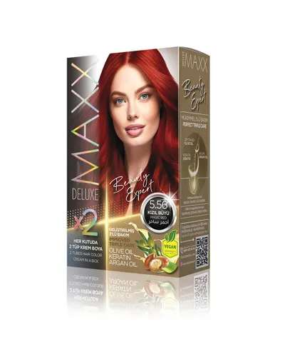 Ngjyrë për flokë Maxx Deluxe B.Expert, 5.56 Magic Red, 50ml - 1
