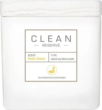 Qiri aromatik Clean Space Fresh Linens, 227g, aromë çarçafë të freskët