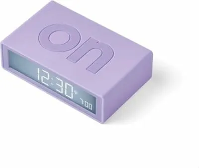 Orë me alarm Lexon Flip+ Classic LR150LL, LCD, USB-C, vjollcë - 1