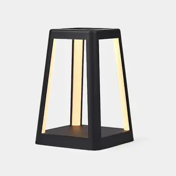 Llambë portative Lexon Lantern LH94N me karikues wireless, LED, 15W, e zezë