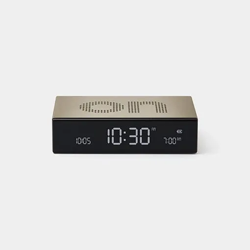 Orë me alarm Lexon Flip Premium LR152D, LCD, USB-C, ari - 1