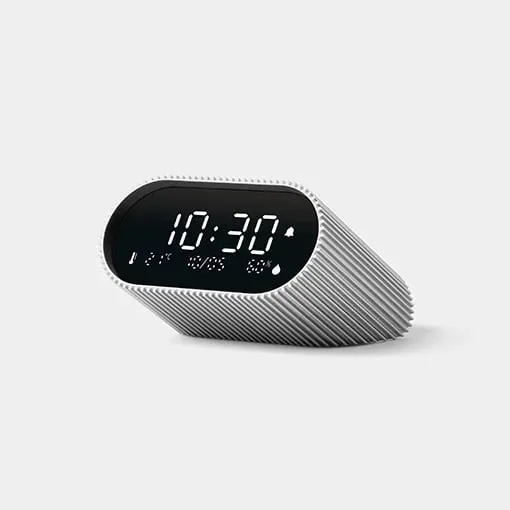 Orë portative me alarm Lexon Minut LR155RA3, LCD, USB-C, alumin - 1