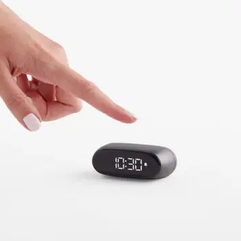 Orë portative me alarm Lexon Minut LR154X, LCD, USB-C, hiri