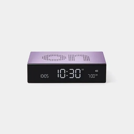 Orë me alarm Lexon Flip Premium LR152LL LCD, USB-C, vjollcë - 1