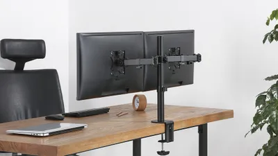 Mbajtëse për dy monitorë 13"- 32" Stell SOS 1120 - E zezë - 4