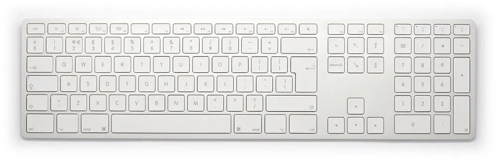 Tastierë Matias FK418BTS-UK, wireless, UK, e argjendtë - 1