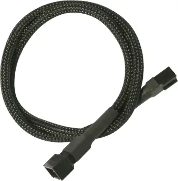 Kabllo Nanoxia 3 pin - 3 pin 900100000, 0.3m, e zezë