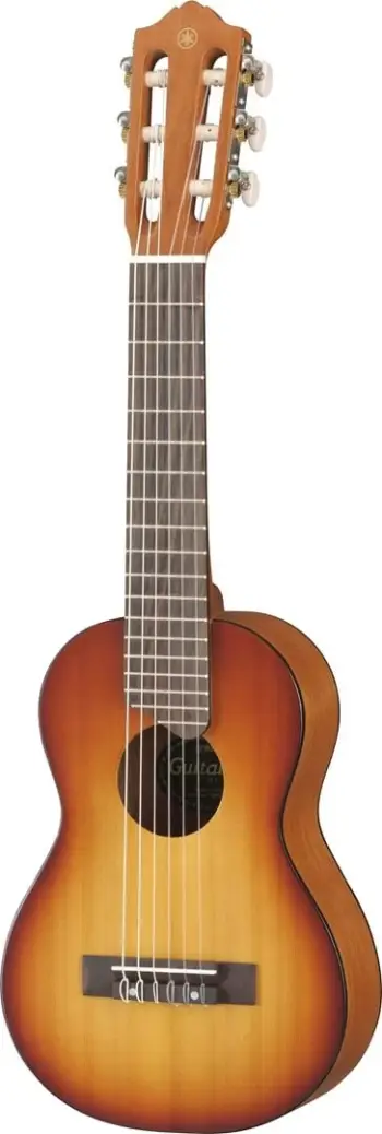 Guitalele Yamaha GL1 TBS, 6 tela najloni, me çantë, Tobacco Brown Sunburst