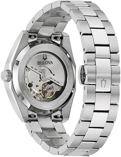 Orë për meshkuj Bulova Surveyor Automatic 96B429, e argjendtë/gjelbër - 3