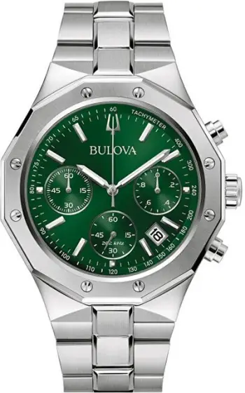 Orë dore për meshkuj Bulova Precisionist 96B409, e argjendtë