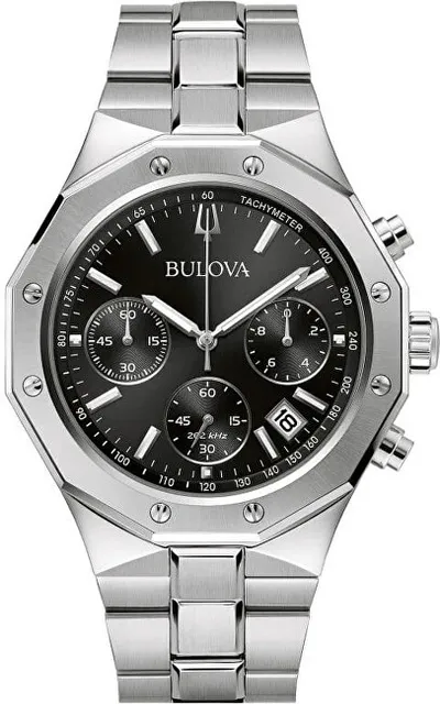 Orë për meshkuj Bulova Precisionist 96B410, e argjendtë - 1